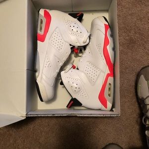AIR JORDAN 6 RETRO ((INFRARED WHITE))